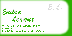 endre lerant business card